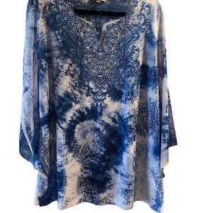 JM Collection ladies tunic top Size XL